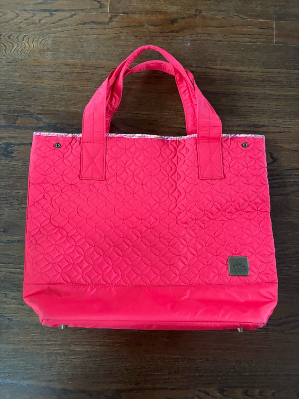 Prana Quilted Nylon Tote Bag Weekender